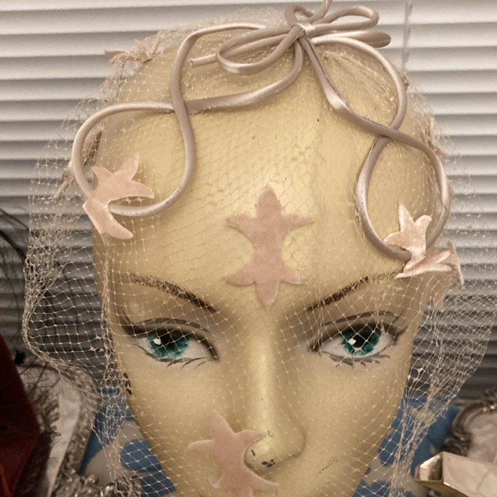 Elegant Vintage Net W Appliqué
